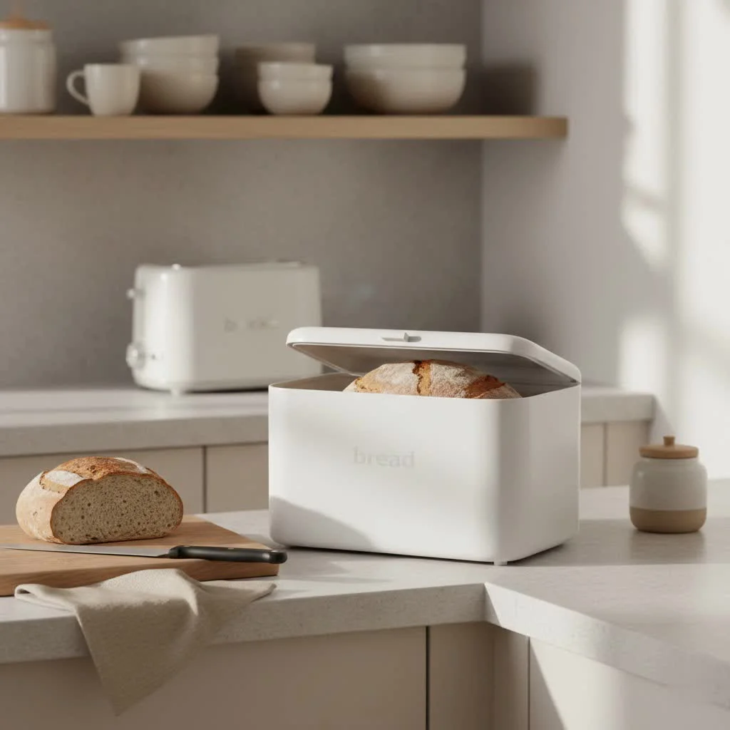 Modern bread box for kitchen organization