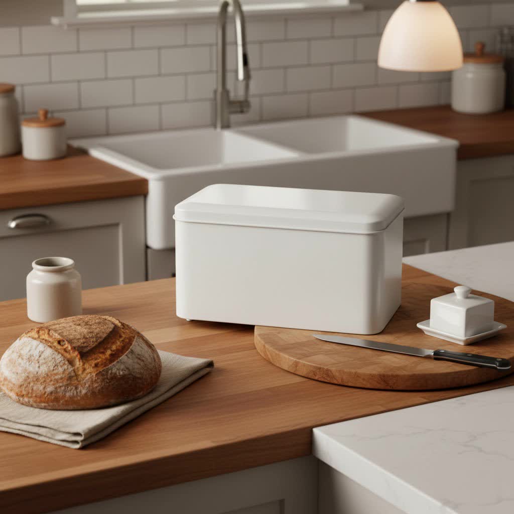 Revitalize Your Kitchen with a Retro Metal Bread Box